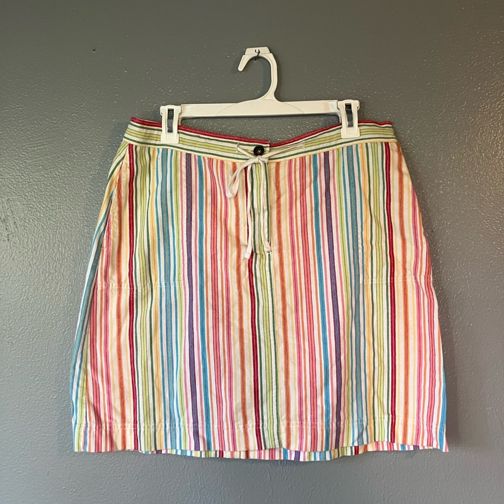 Rainbow stripe skirt